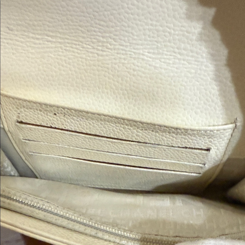 CHANEL Ivory Grained Leather Wild Stitch Wallet - Picture 7 of 13